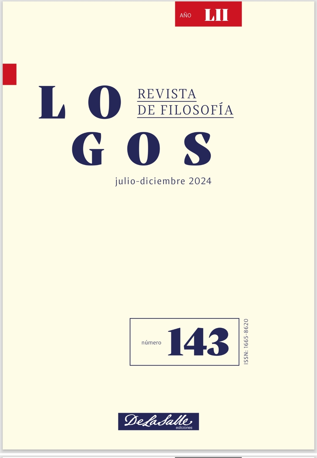 					Ver Vol. 143 Núm. 143 (2024): LOGOS 143
				